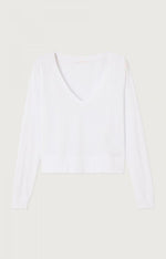 Tricou maneca lunga femei, in V, American Vintage