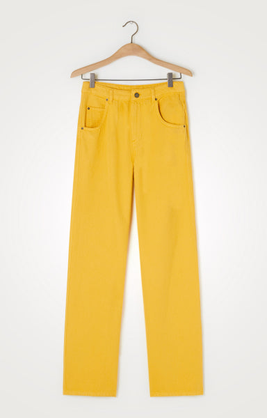 Jeans femei galben mango, American Vintage