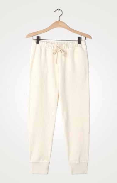 Pantaloni joggers, casual, alb, American Vintage