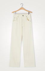 Jeans femei, culoare Ecru, American Vintage